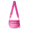 Checkered Nylon Crossbody Bum Bag - MILOÉ