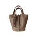 Leather bucket bag with lock - MILOÉ