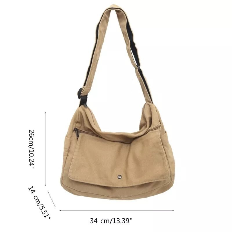 Sporty Canvas Crossbody Bag for Women - MILOÉ