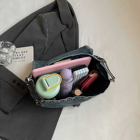 Tote denim shoulder bag - MILOÉ