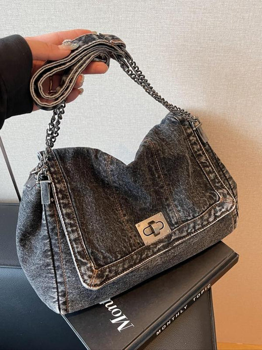 Tote denim shoulder bag - MILOÉ