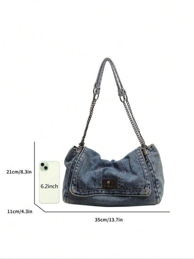 Tote denim shoulder bag - MILOÉ