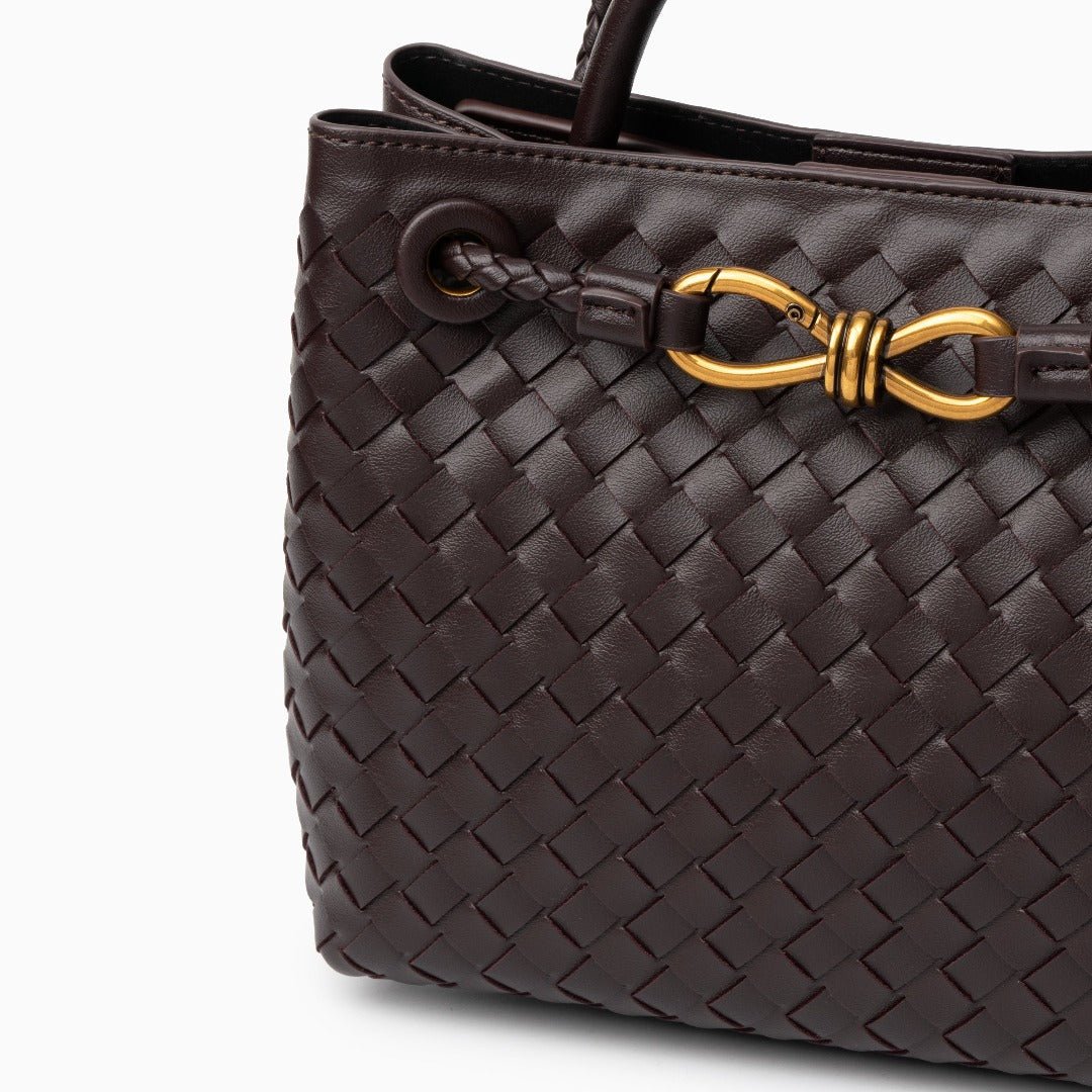 Woven Vegan Leather Handbag for Women - MILOÉ