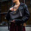 Woven Vegan Leather Handbag for Women - MILOÉ