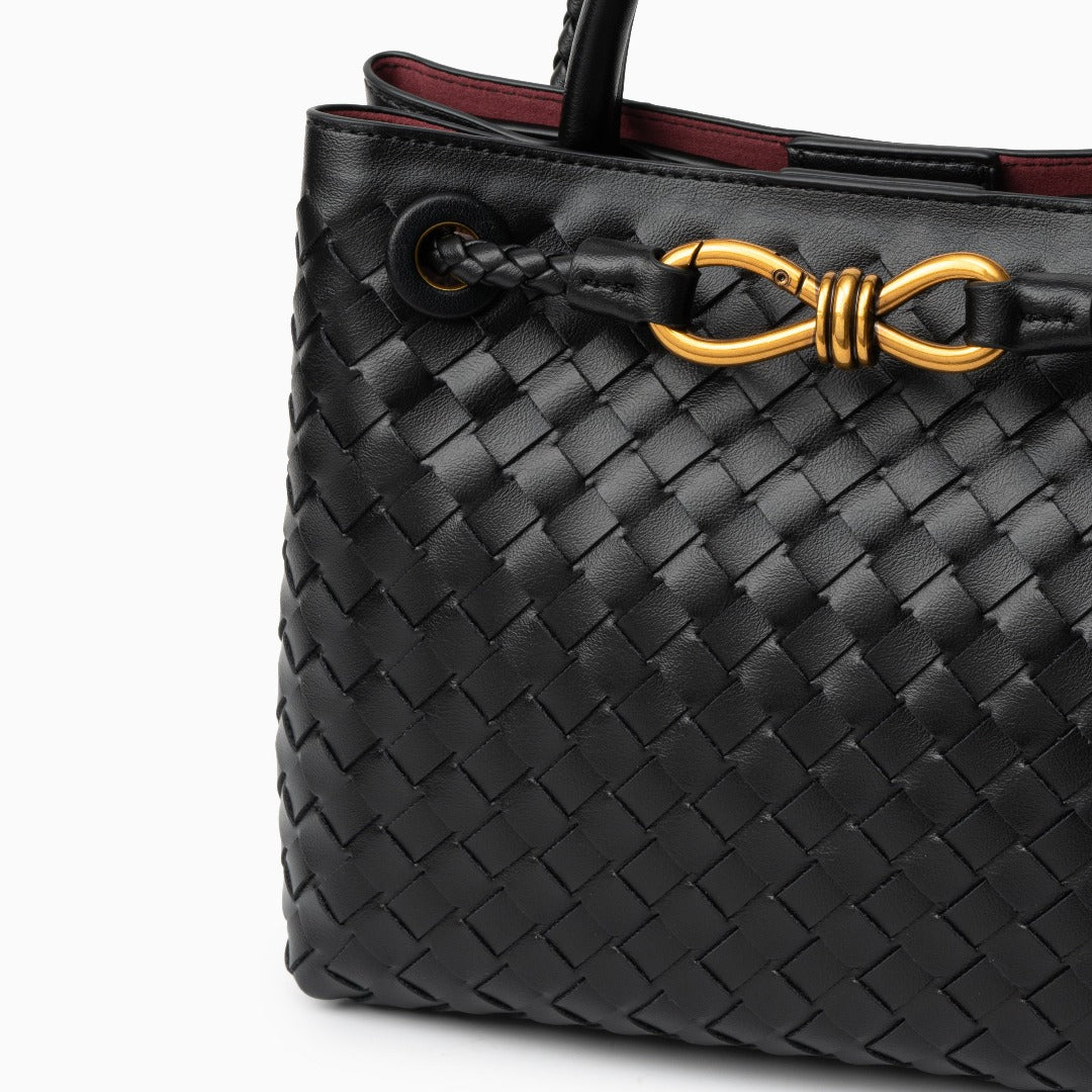 Woven Vegan Leather Handbag for Women - MILOÉ